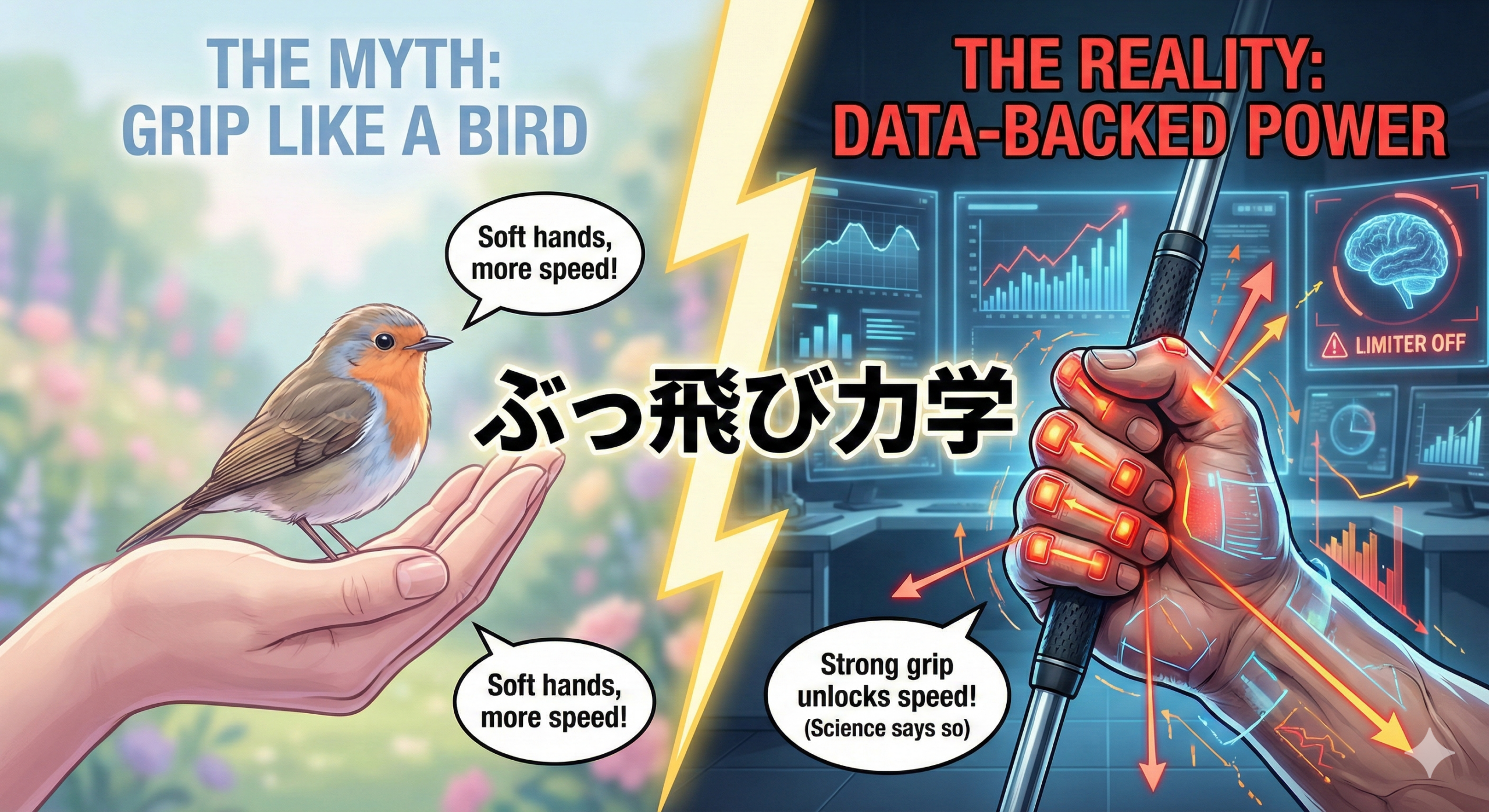 「グリップは小鳥を包むように」は大嘘?バイオメカニクスが暴く『感覚のズレ』という残酷な罠